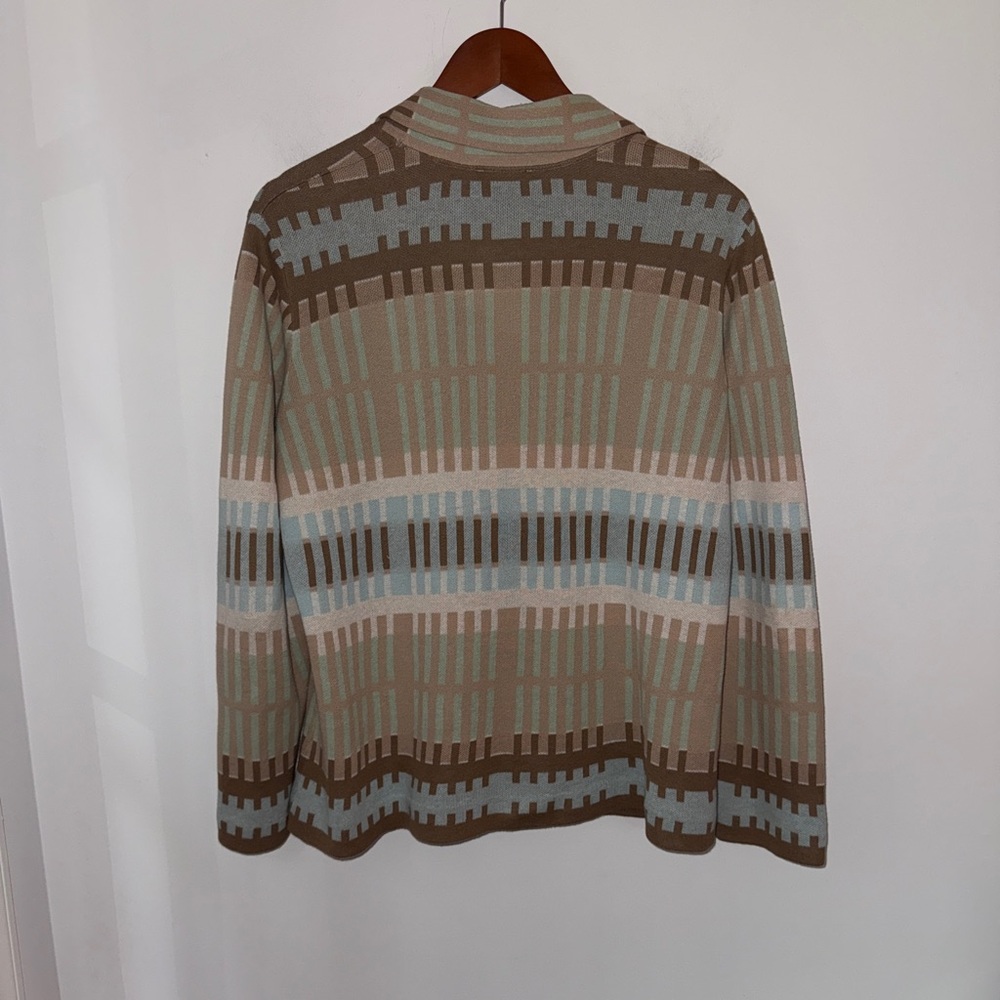 ✨ Pendleton Linen-Cotton Patterned Cardigan Blazer – XL Petite✨ - Picture 9 of 14